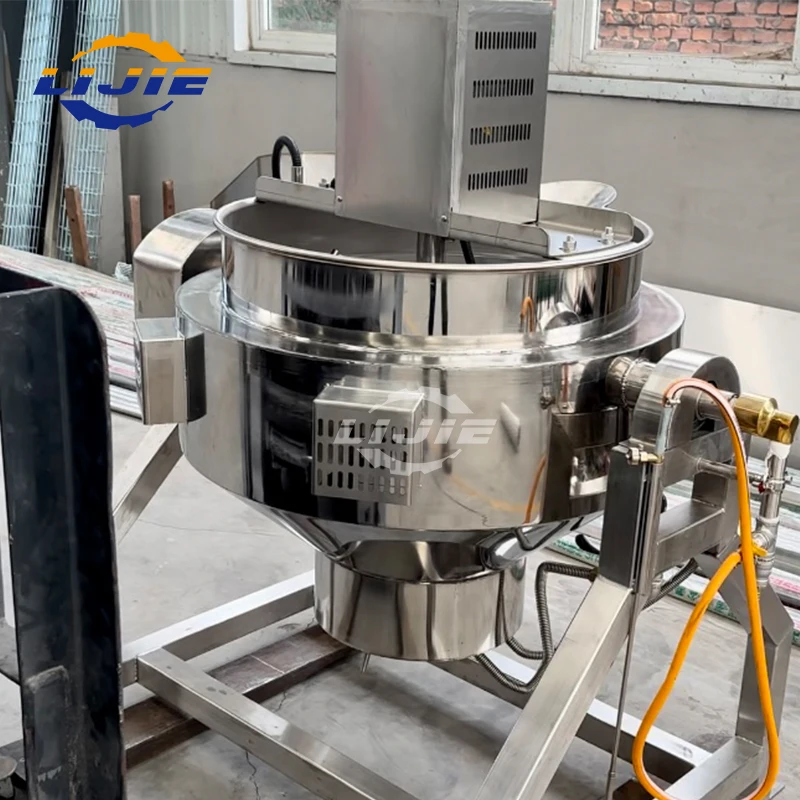 High Quality Gas Heating Commercial Cooking Pot Jam Making Machine Mixer