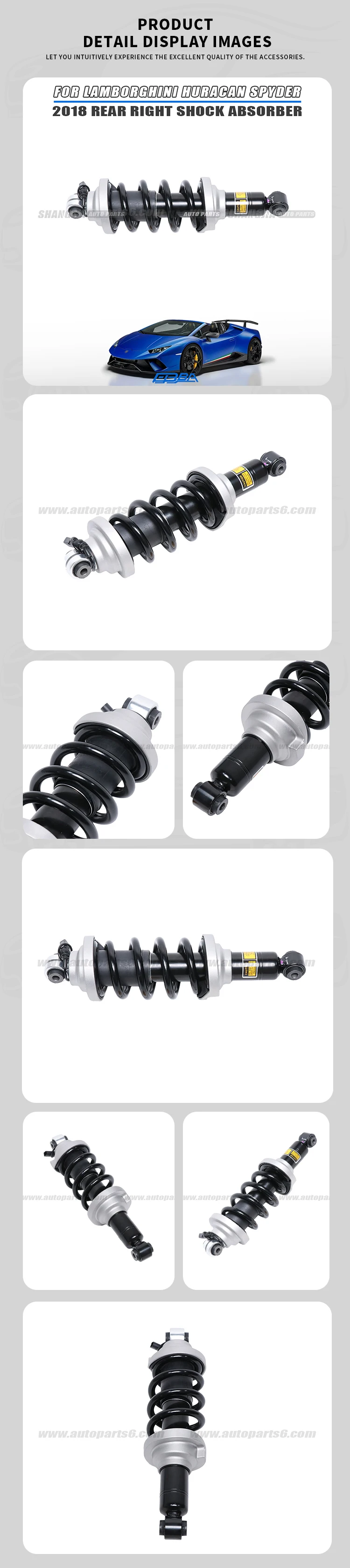 product wholesale oem original material rear right shock absorber for lamborghini huracn spyder 2018 oe 4t0512019ae-3