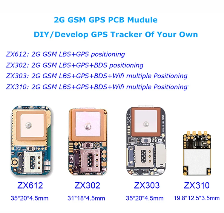 Китайский завод OEM, низкая цена, мини GPS чип трекер ZX302, поддержка APP + Web + SMS Отслеживание в режиме реального времени