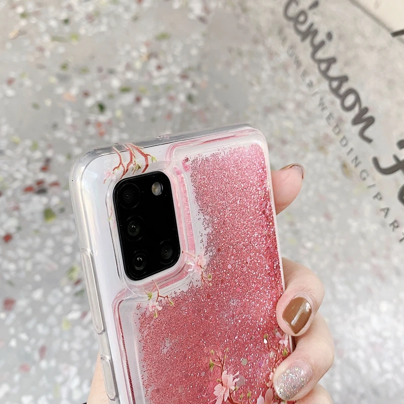 Bling Glitter Liquid Quicksand Mobile Phone Case for Samsung