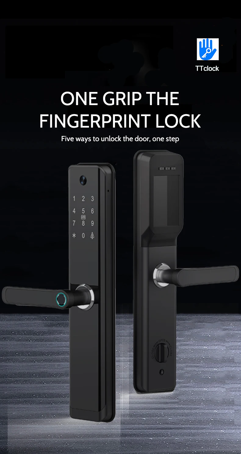 EBKN Factory KF6629M NEW Produces Smart Locks Door 3D Face Recognition Smart Door Lock WIFI Aluminium Door Lock