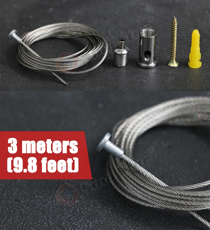 Adjustable Lamp Wire Rope Led Ceiling Lamp Stainless Steel Wires And