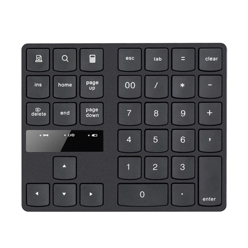 Schiuma Clavier Numérique Sans Fil, 2.4G 22 Touches Sans Fil Ergonomique Mécanique Clavier De