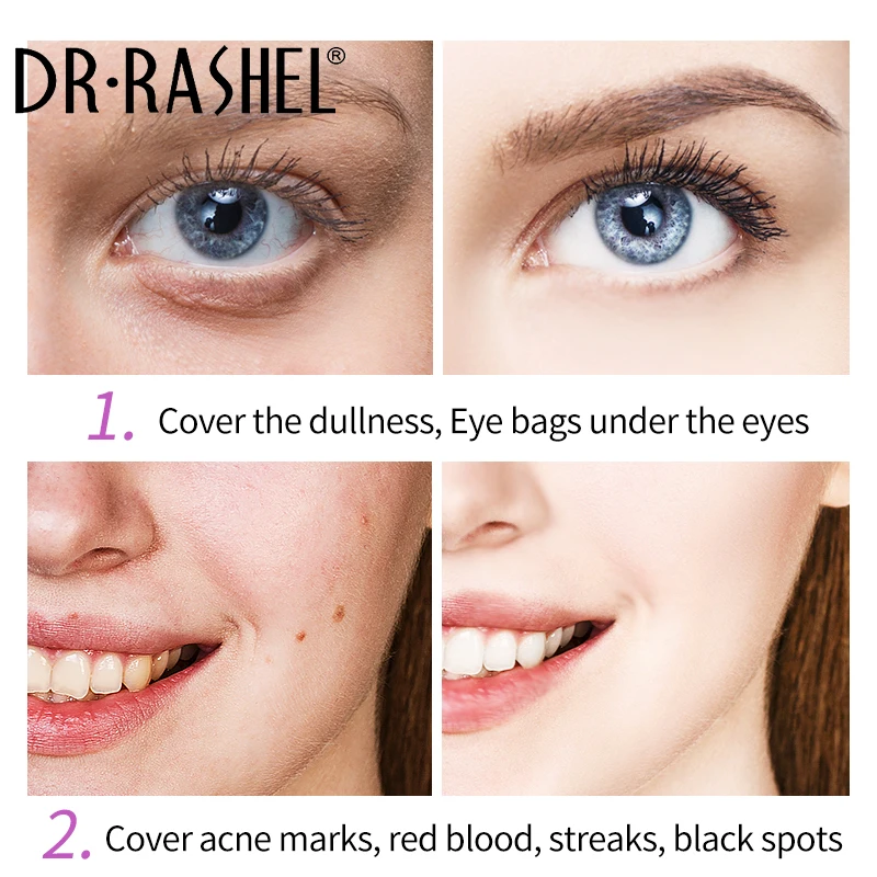 DR RASHEL Brightening Oil Control Perfect Cover Concealer Foundation Vitamin E BB Cream