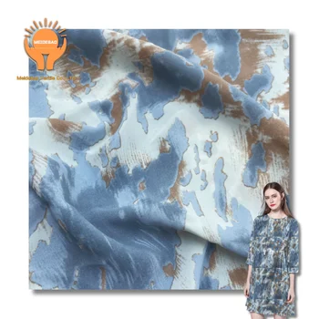 Wholesale high quality polyester fabrics small floral chiffon printing fabrics for women's dresses blouses