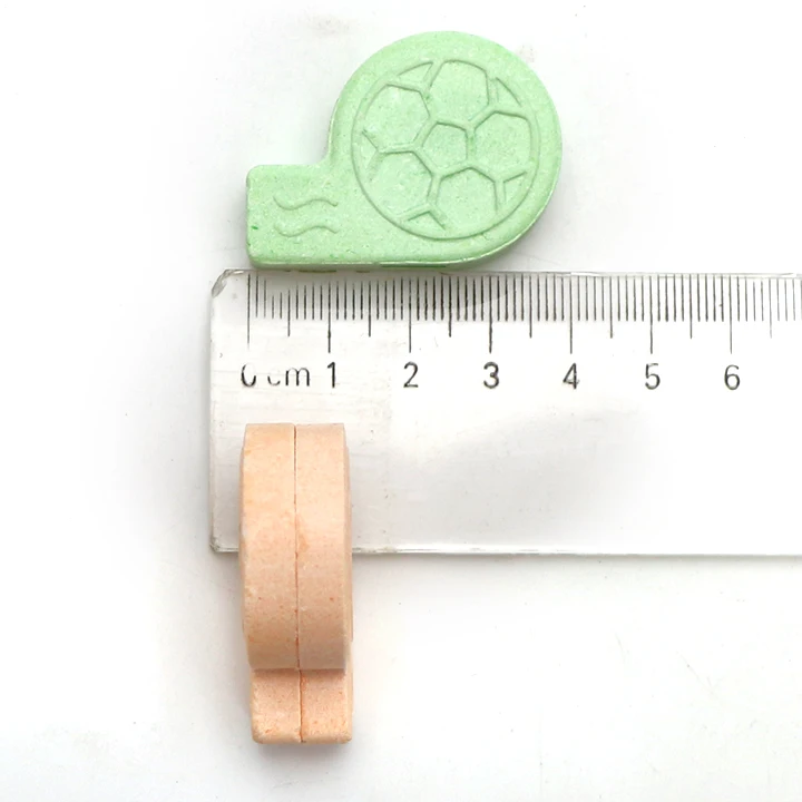 football pressed candy