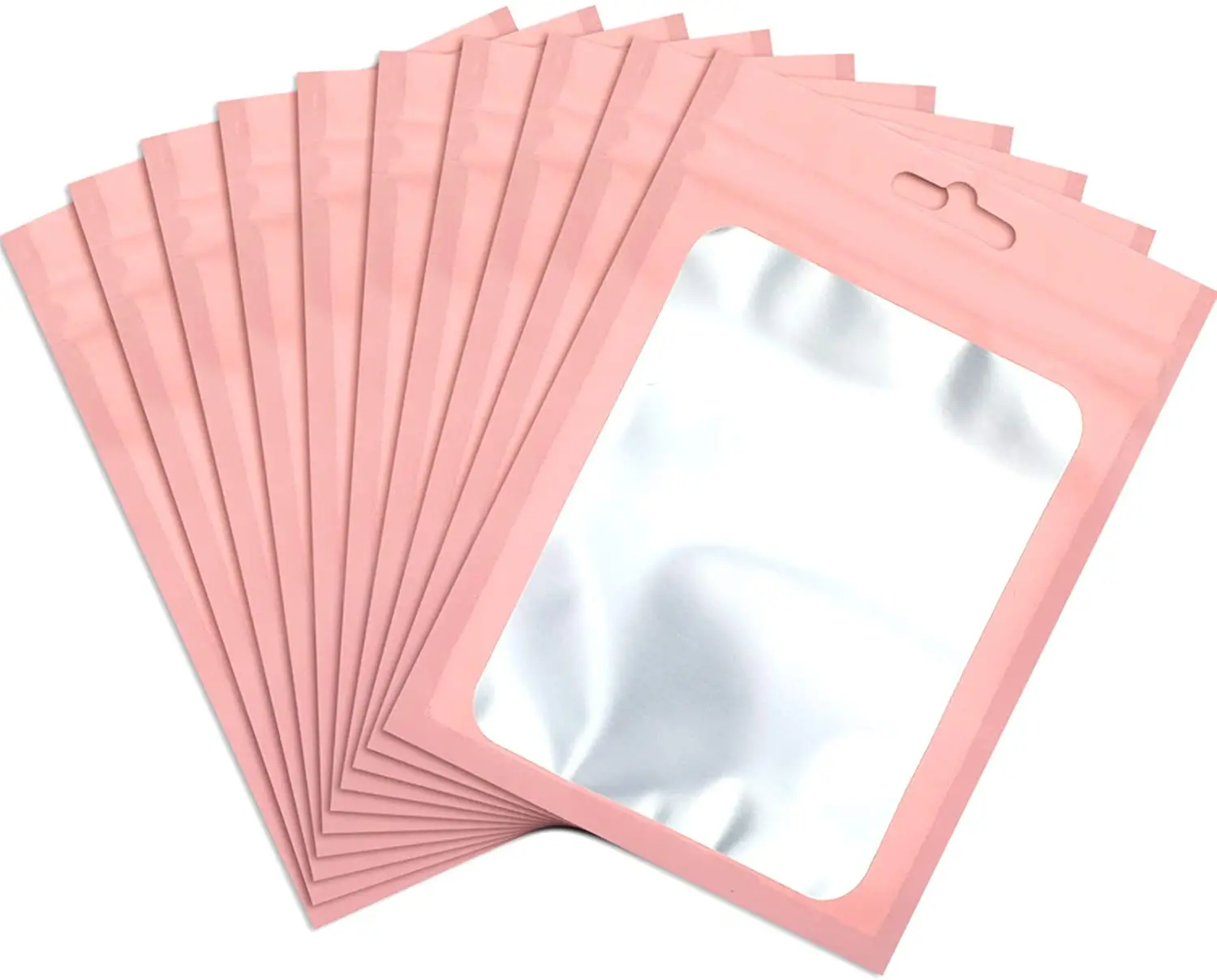 Resealable Pink Mylar Bag Perfect for Food Storage