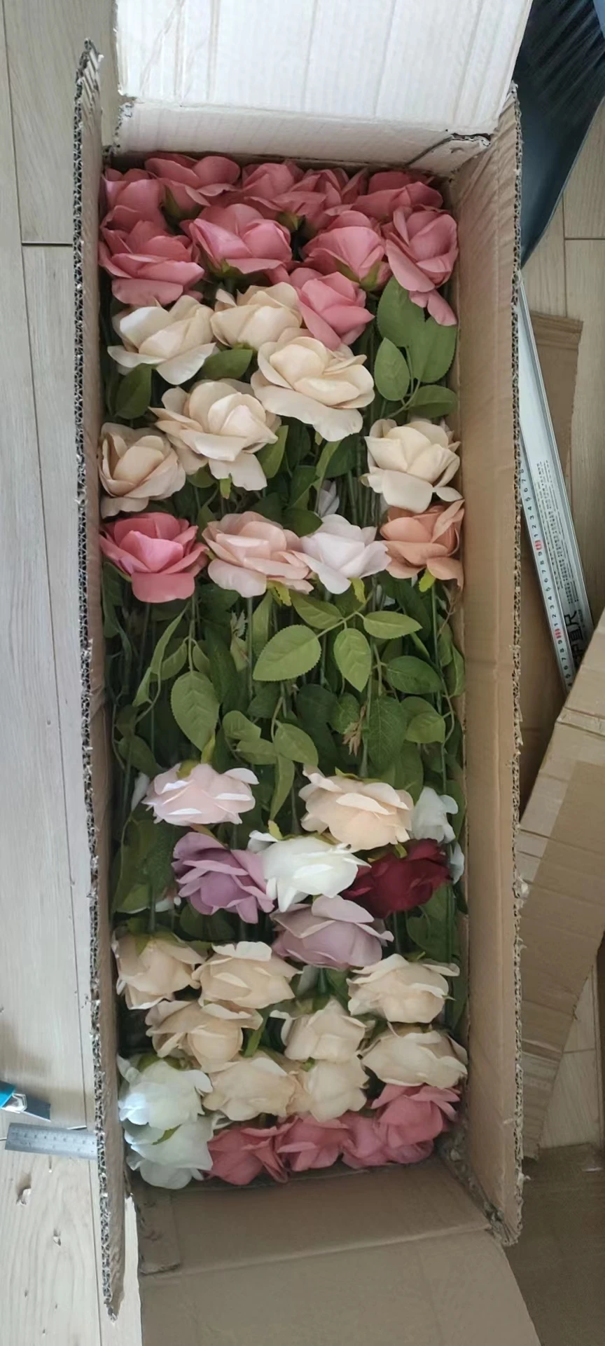 Nude Color Roses D-SR001 Nude Colors Novel Design Autumn Brown Silk Roses