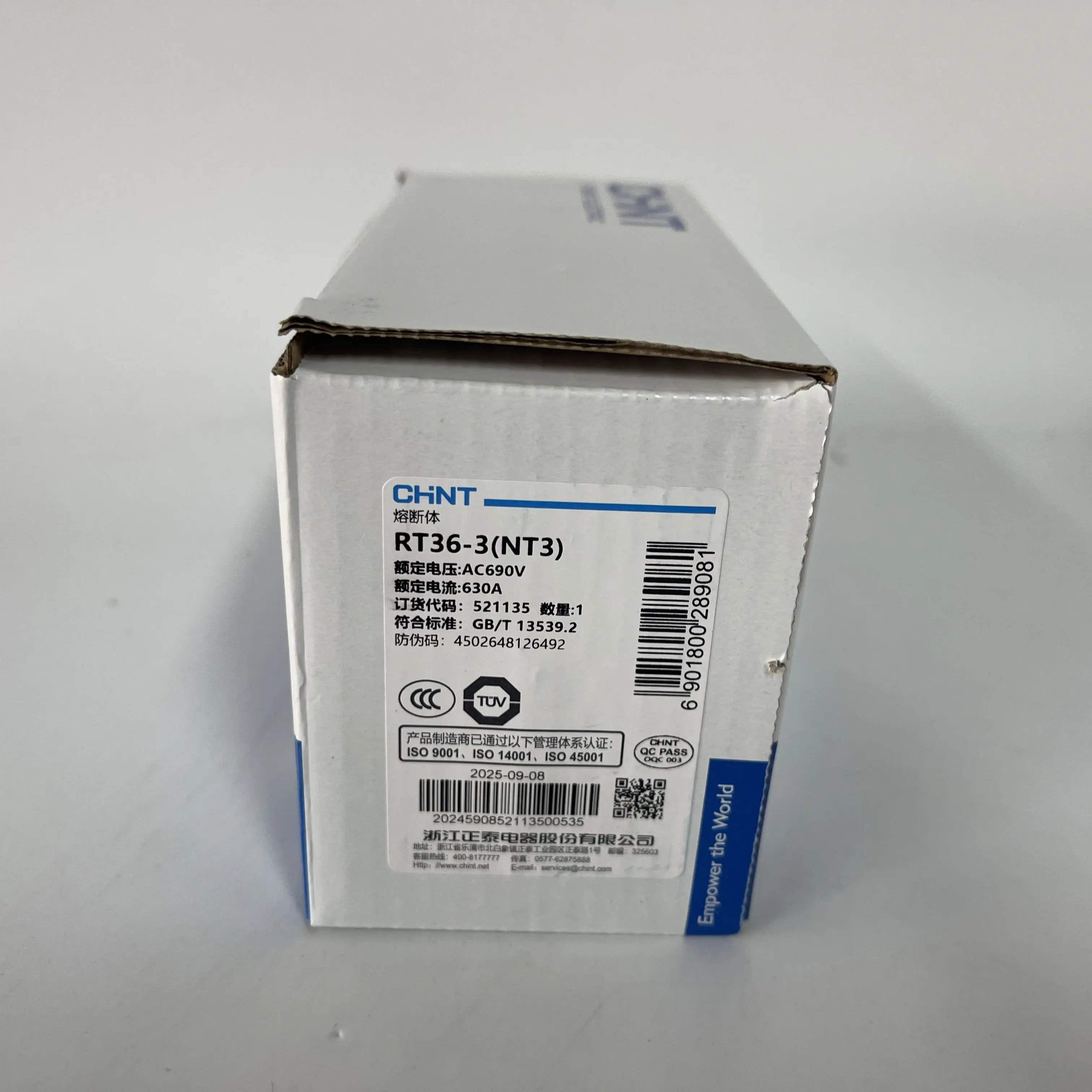 CHNT Fuse Link RT36-3 NT3