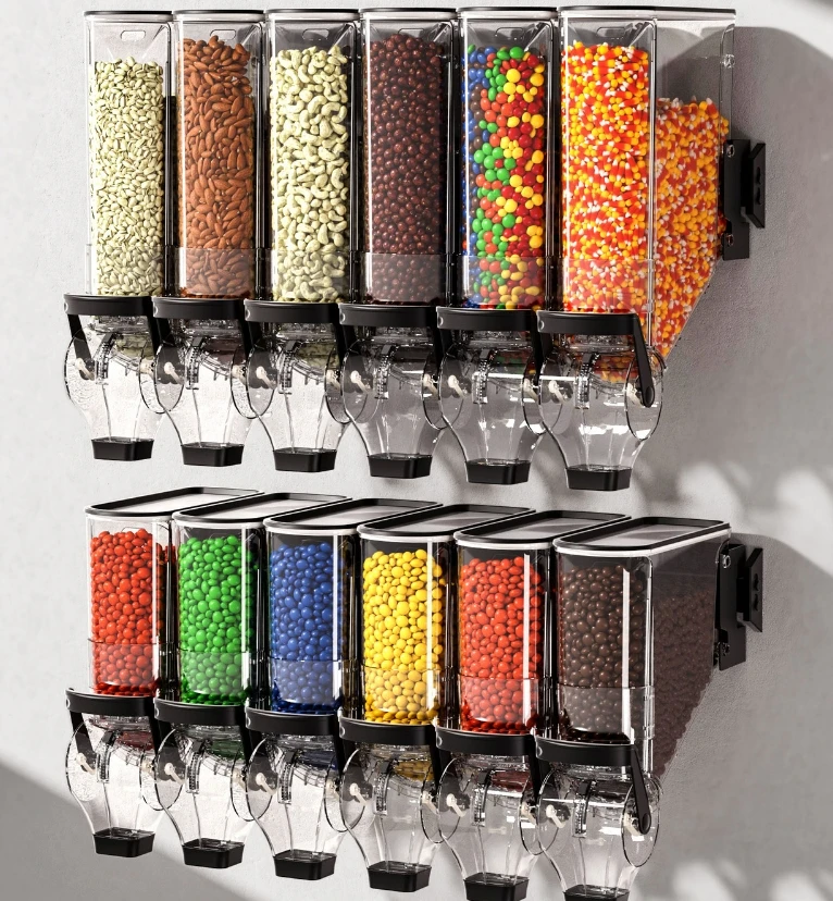 Mini Dispenser Caramelle Con 4 Scomparti E Pale - Blu Acrilico - Foto 2