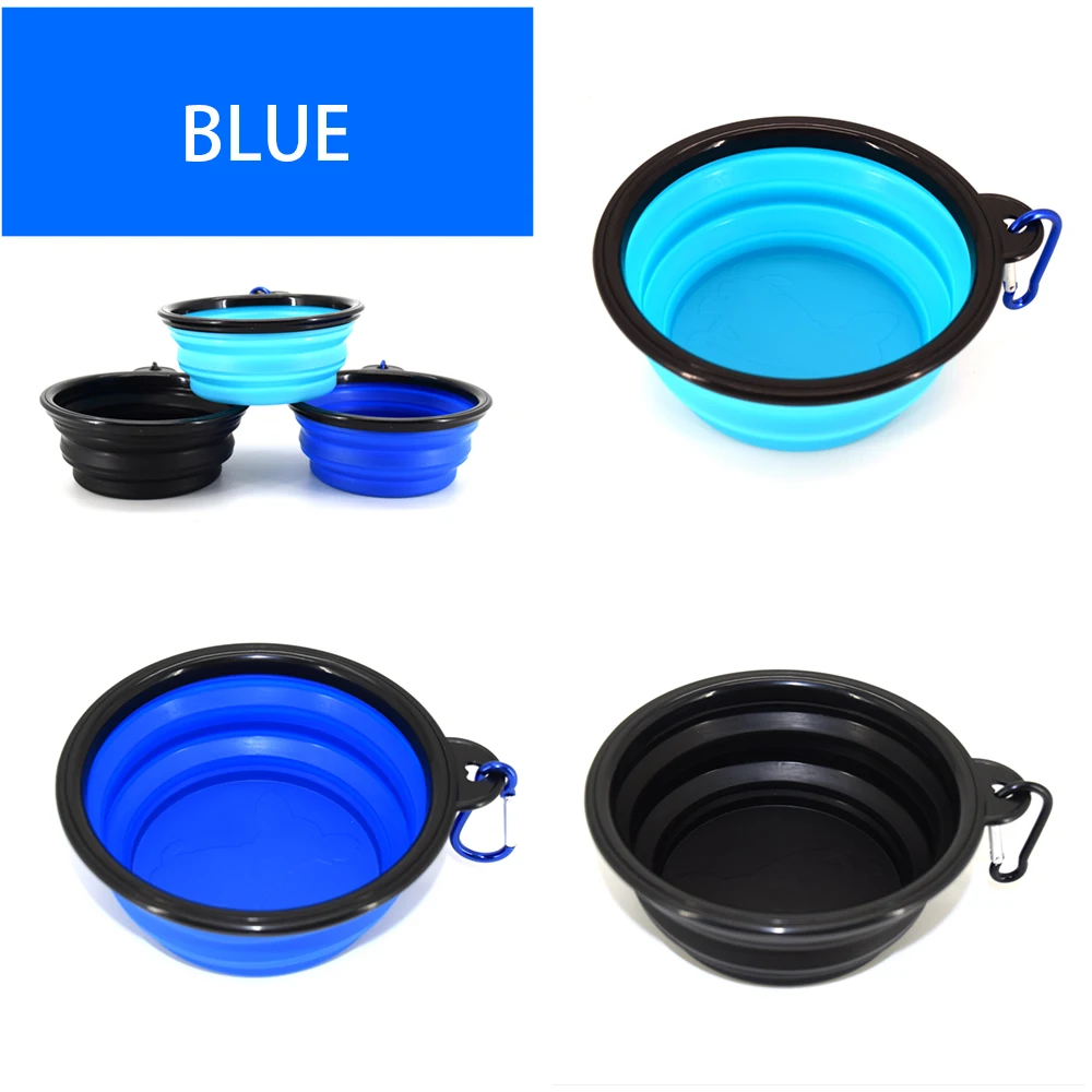Collapsible Dog Bowl Portable Foldable Dogs Cats Travel Water Food