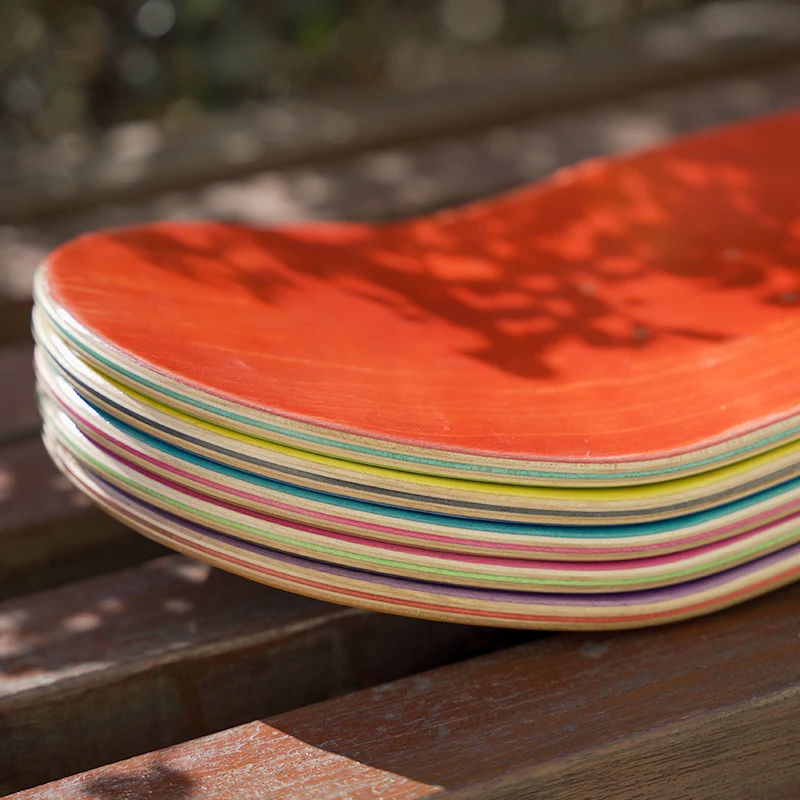Folpus Planche de Skateboard Vierge en érable à Qui Remplace La Planche de Longboard en Bois pour Débutants et Adultes, Peinture Artistique, Bricolage