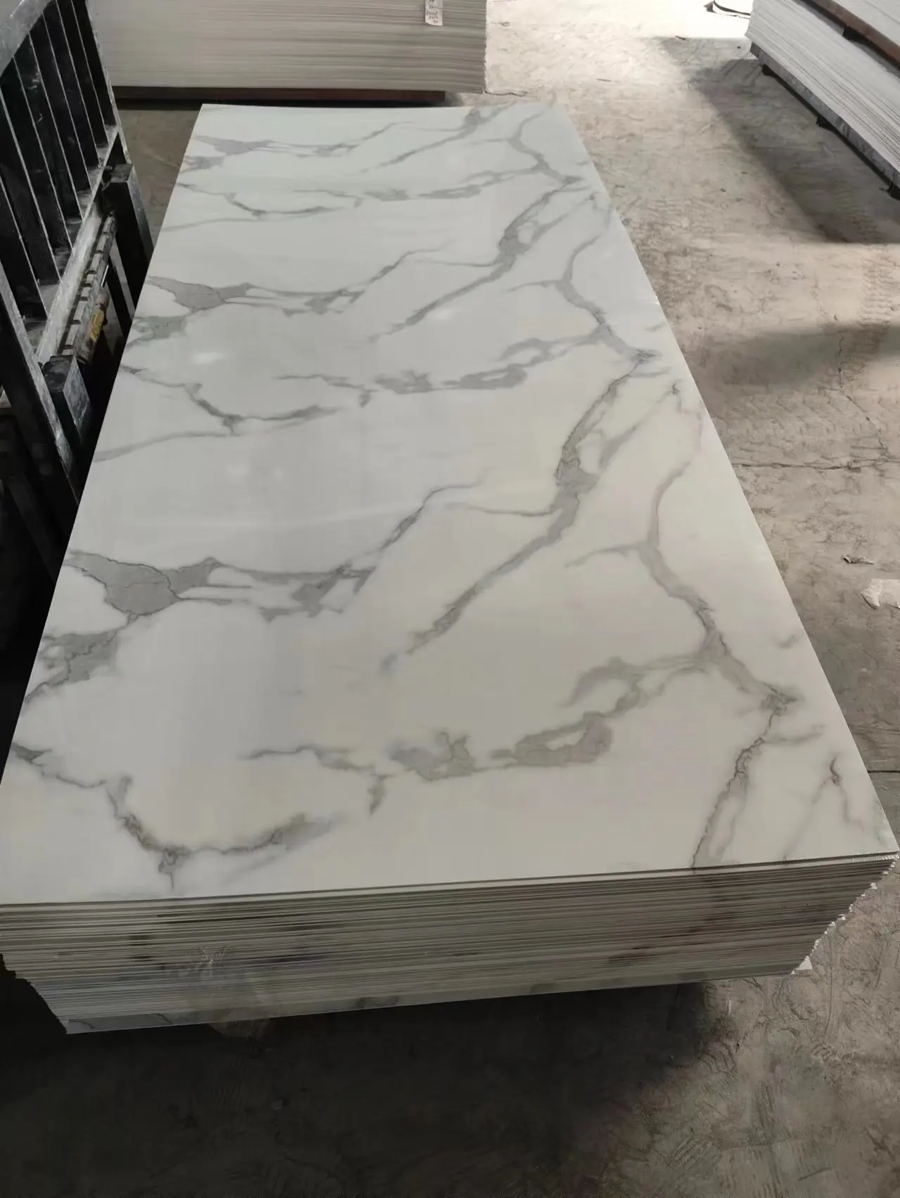 High Quality 4x8 Flexible PVC UV Marble Sheet for Indoor Pakistan Decorative Wall Panels