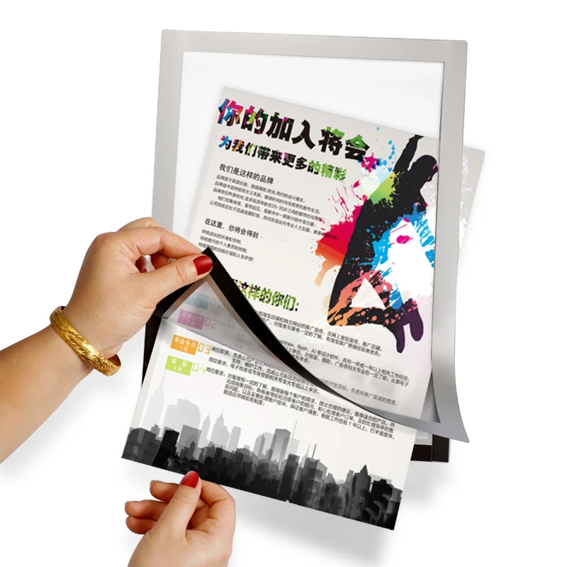 Высококачественный настенный Съемный магнитный держатель для документов A3 A4 папка файлов стеклянной