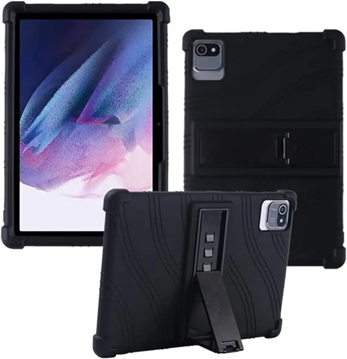 Black silicone Tablet case for ipad 11 inches lat protective housing bracket with shoulder strap ALF-203 Laudtec