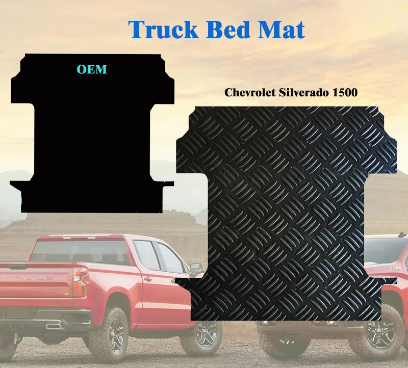 ARTES Extra Thick 4' X 8' Durable All-Weather Protection Trim to Fit Design  Classic Rubber Cargo Liner Truck Bed Mat factory