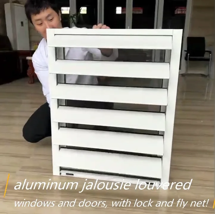 Louver Price Adjustable Glass Louver Windows Aluminum Frame Exterior