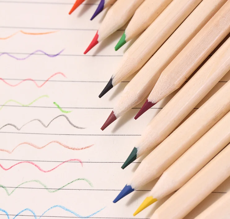 Crayons de couleur arc en ciel pour dessin et esquisse_voghion.com
