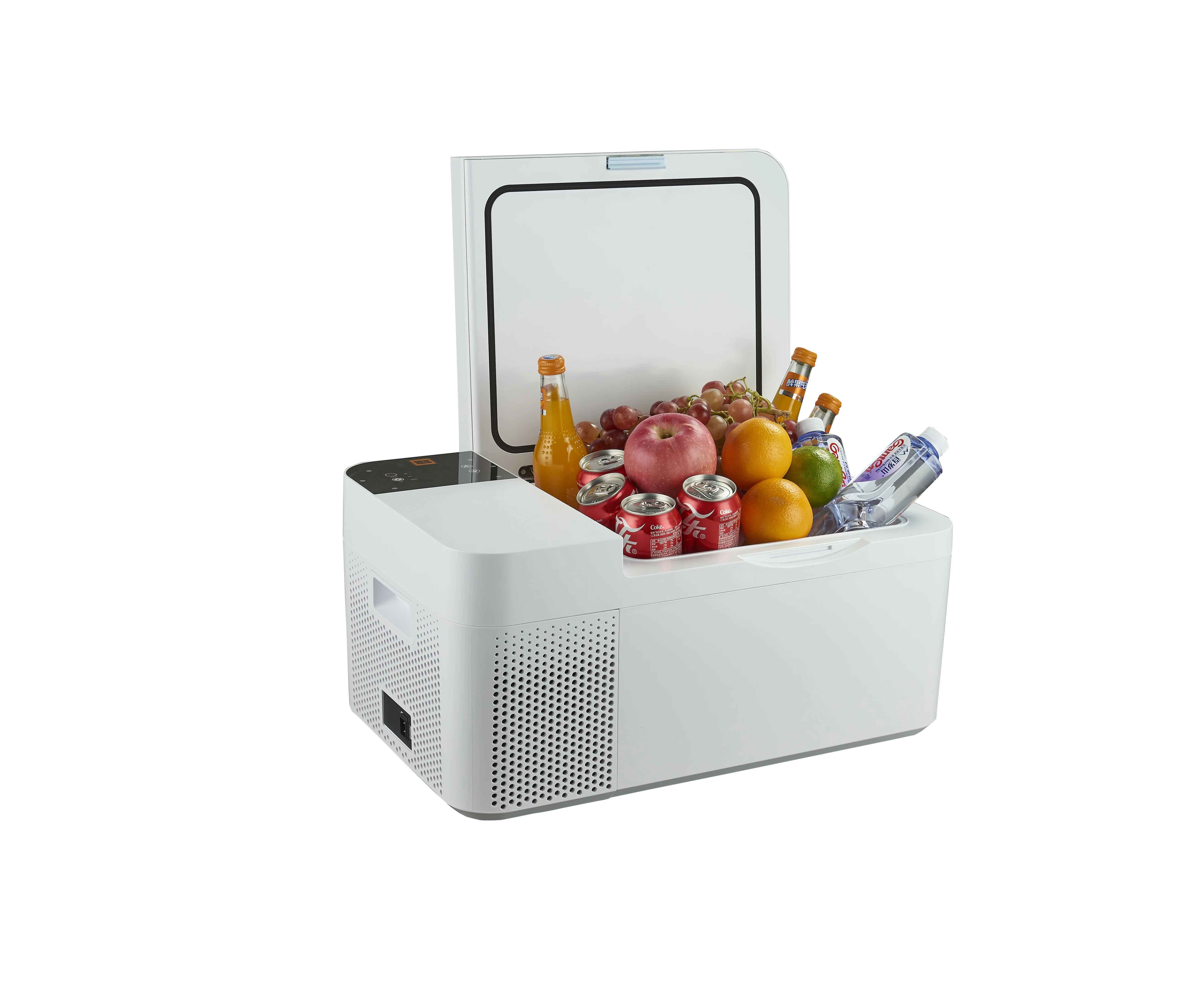 Hf08 New Designed Portable Small Car Fridge Freezer Mini Car Fridge