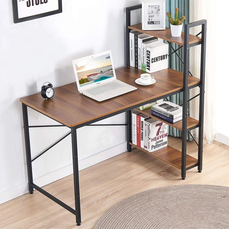 Steelite Steel Computer Desk With Bookshelf Design in Study