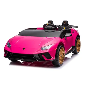 Licensed Kids Ride-on Cars 24V Lamborghini 2 Seater Oversized Electric Toy Car Battery-Powered for Ages 2-7 Years