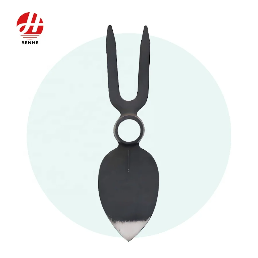 Hot Sale Agricultural  Hand Tools Garden One Piece Forged Fork Hoe Steel Gardening Fork