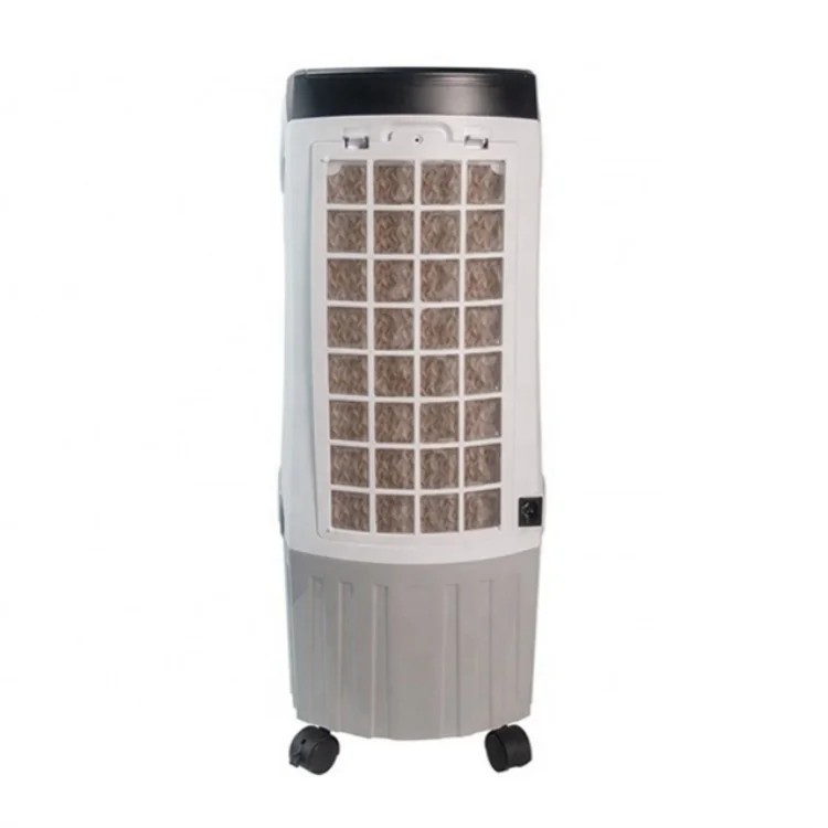Easy Operate Electric Powered Compact Portable DC 48W Battery Charging Evaporative Air Cooler Fan With 12L Water Tank