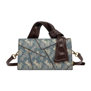 2026 Luxury Designer Girls' Shoulder Bag Thread Retro Texture Business Handbag Waterproof Zipper Spring Made of PU Leather