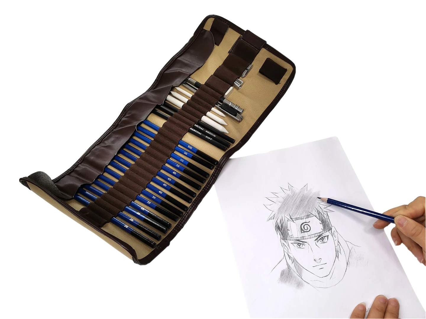 30pcs Sketch Drawing Set with Sketch Pencils and Eraser