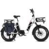 White Gemini + Basket Set + Pannier Bag