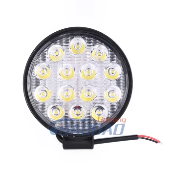 BB046 14LED Outdoor auxiliary lighting Flood Beam Off Road Driving Light 4 Inch 42W Round LED Work Light
