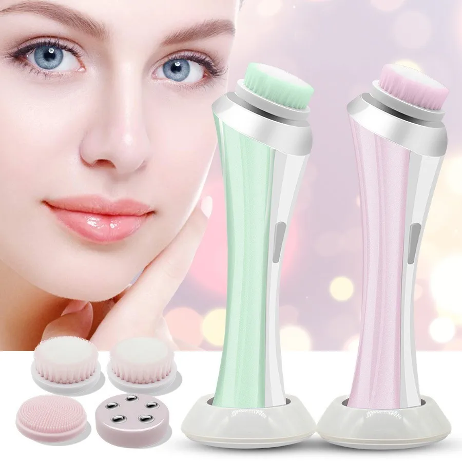 4 In 1 Facial Cleanser Electric Facial Brush Professional Design