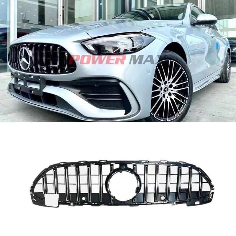 2022 + Mercedes Benz C-Class W206 Решетка переднего бампера GT стиль ABS передняя решетка модель номер