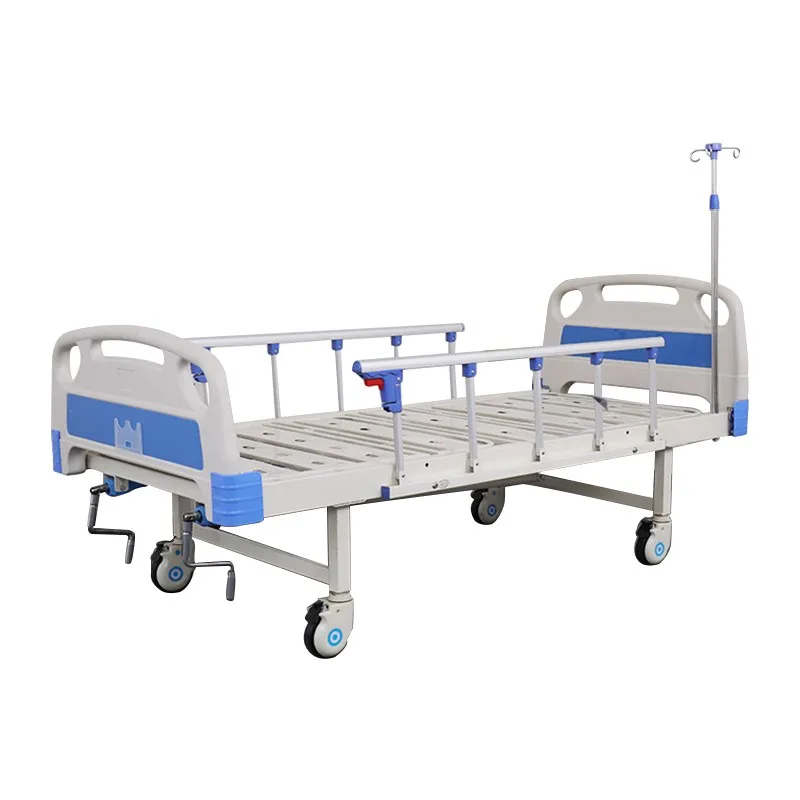 Wholesale Manual Double Function Medical Bed Metal Double Crank Home Chinese Hospital Nursing Bed
