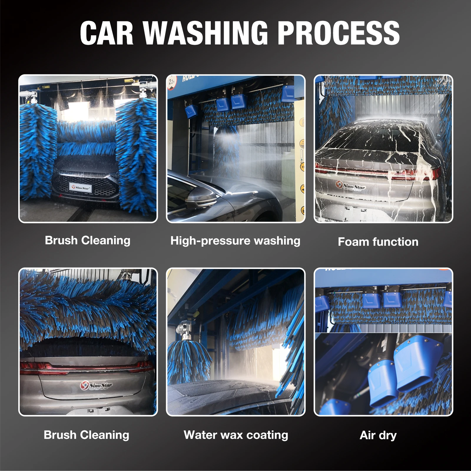 Best Quality 5 Brush Rollover Car Wash Machine Fully Automatic System/car Washing Equipment for Car Wash Station