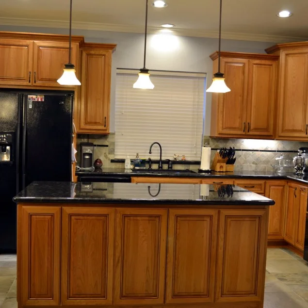 Fitted American Oak Kitchen Cabinet