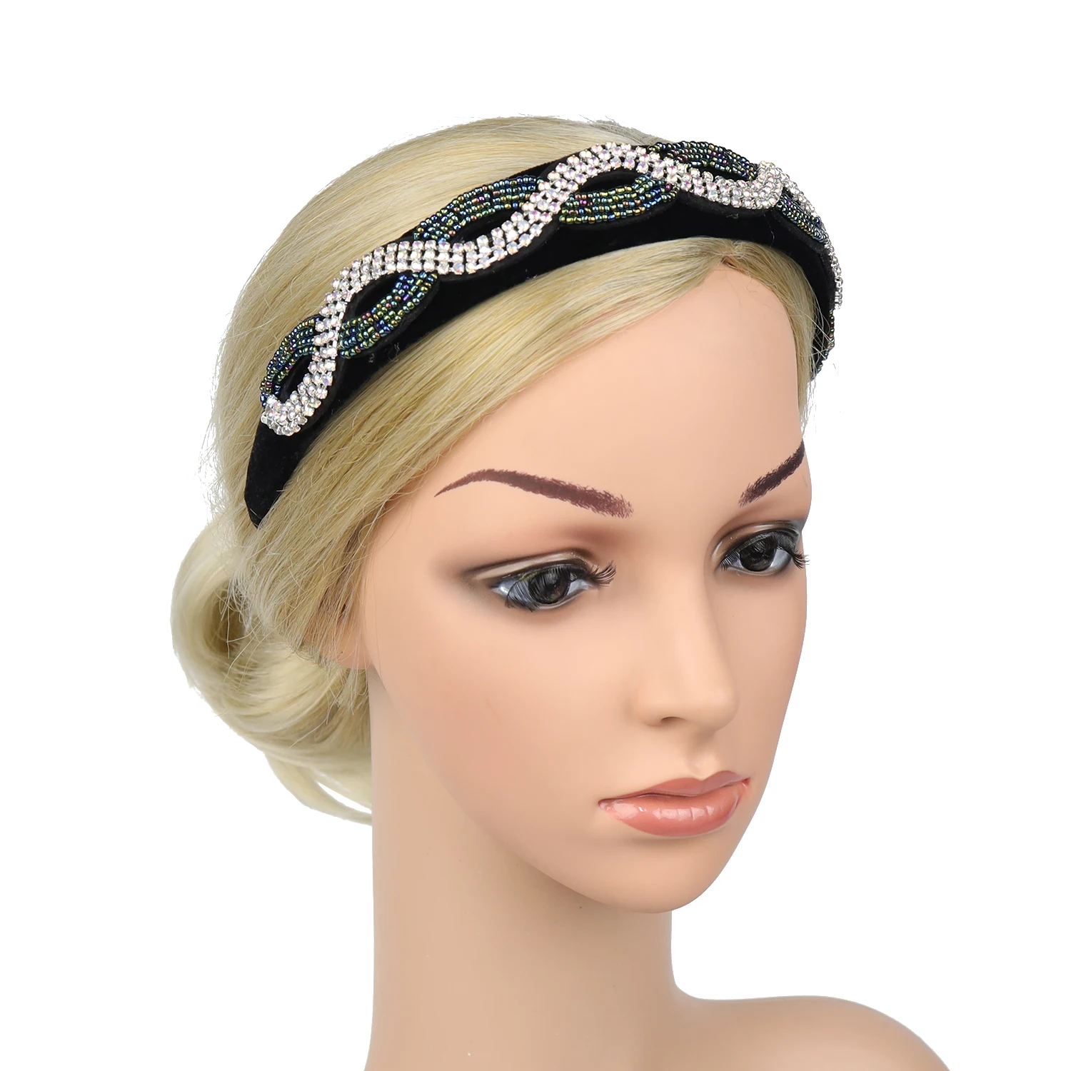 Распродажа, мраморные повязки на голову, тематические украшения для вечеринки, дизайнерская лента для волос с блестками, с кристаллами, повседневная одежда для волос для женщин