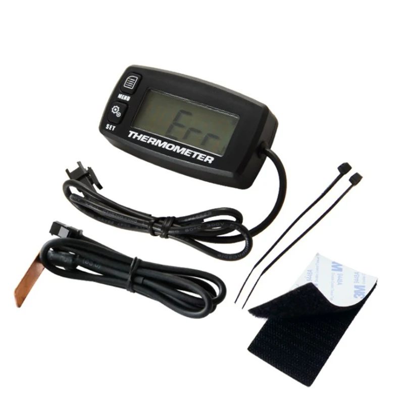 LCD Tachometer Engine Water Thermometer Gauge Digital Display for Motorcycle ATV Boat