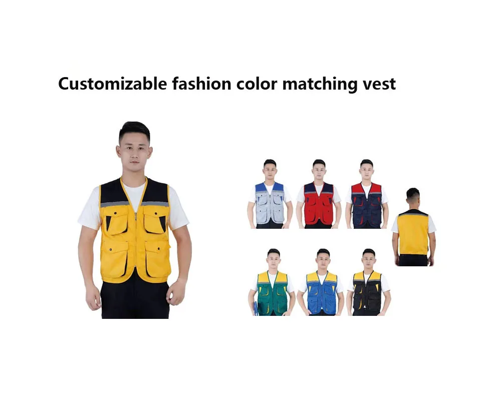 Factory Custom Security Jacket Construction High Visibility Work Reflector Clothing Signaling Safety