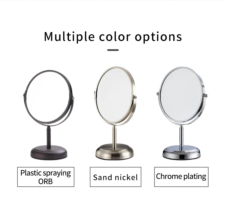 Professional Makeup Magnifying Mirror Classical Round Table Iron Mirror