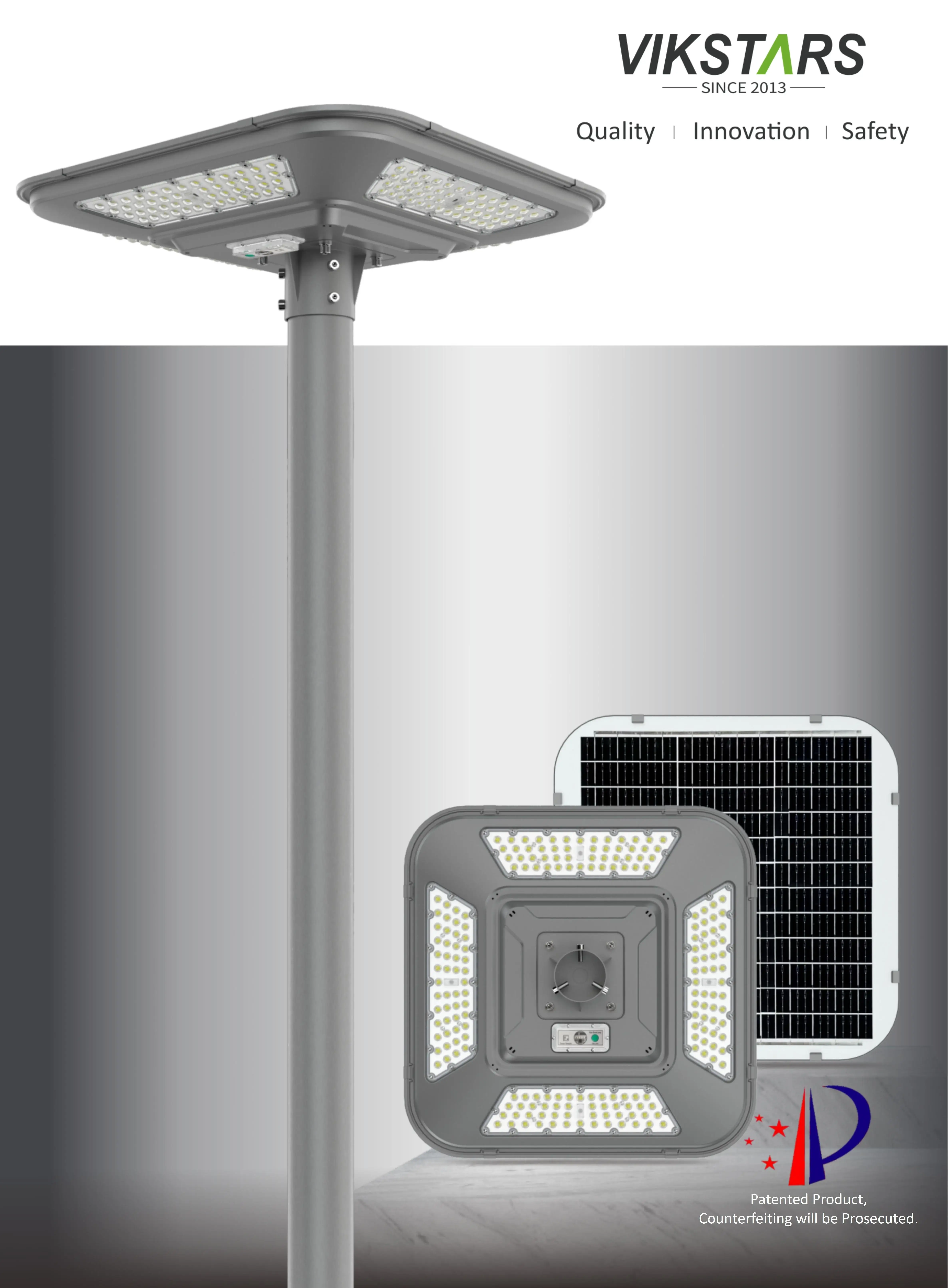 Outdoor IP66 Street Lamp Lawn Patio Yard Walkway Landscape Waterproof With Remote Control 0