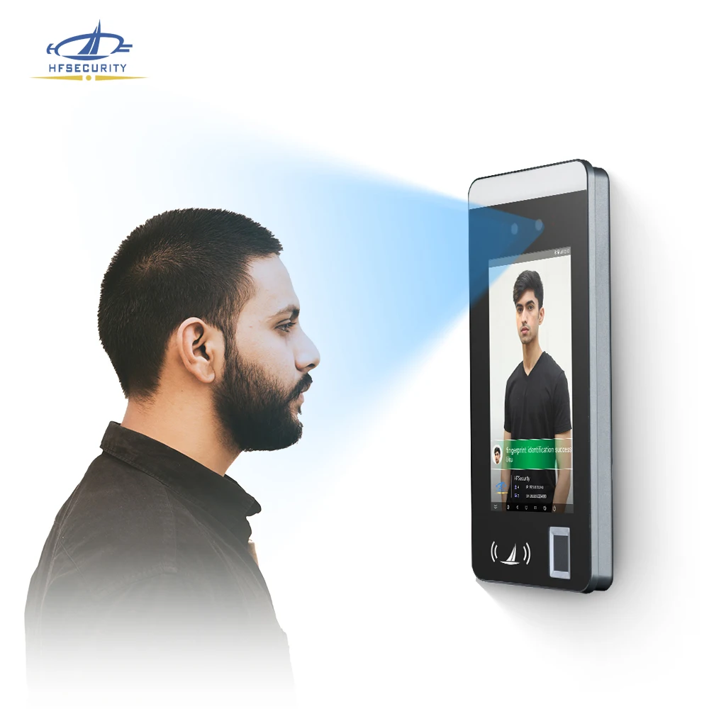 HFSecurity FR07 QR Code NFC Palm Reader Face Recognition Time Attendance Machine Biometric Access Control
