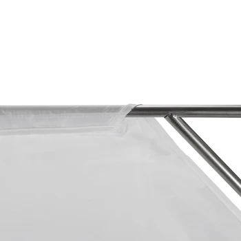E-IMAGE-F04-48 120*120cm Reflector Photography Stainless Steel Frame with Diffusion Fabric Photo Accessories square Reflector detail image