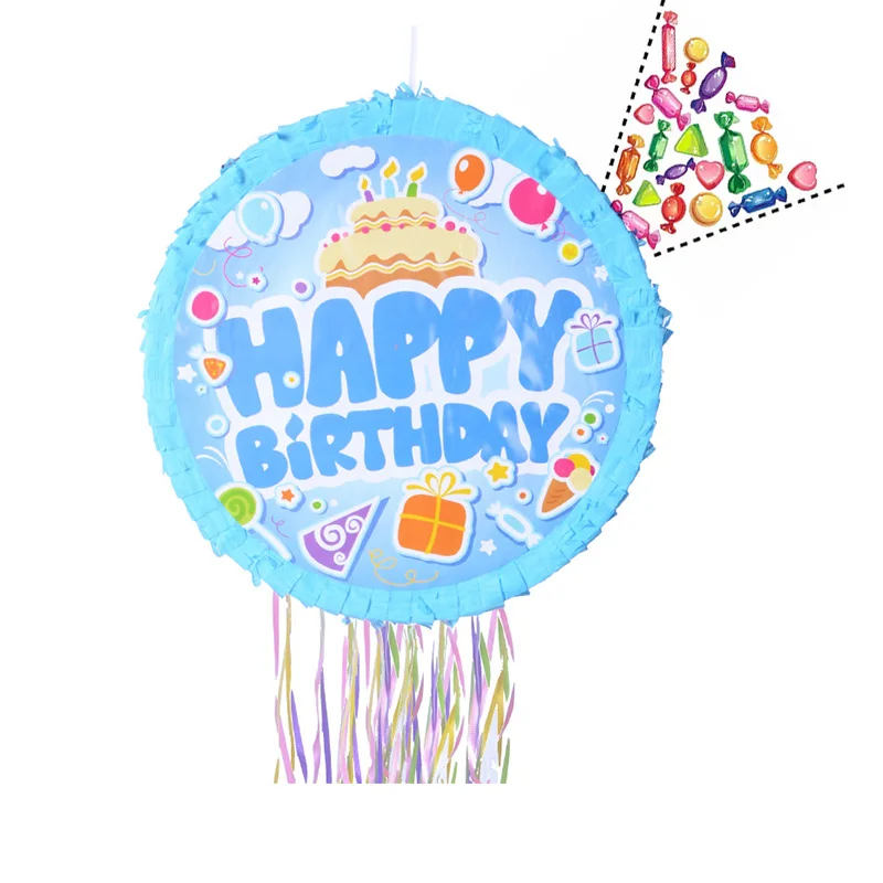Creative Children's Birthday Pinata Gift Set Drawstring Pinata Filler ...