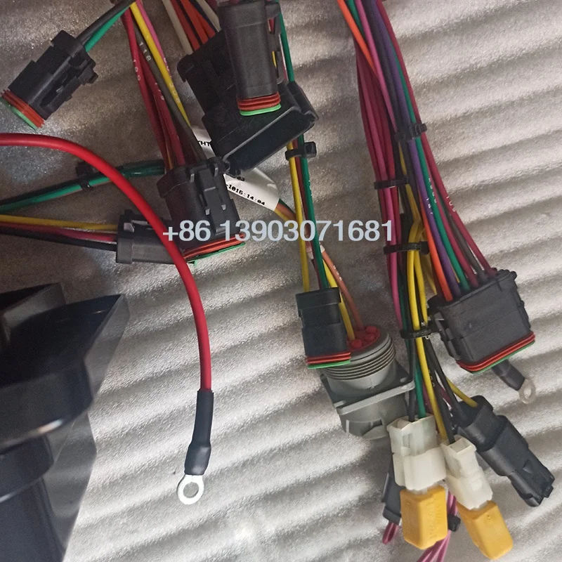 Excavator Electric Parts E320C E320D Engine Start Line Excavator Wiring Harness 296 4617