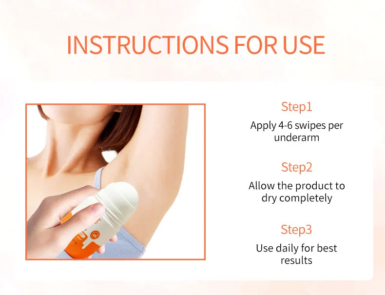 DR RASHEL Passion Bloom Quick Dry Roll-on Antiperspirant Long Lasting Liquid Formula for Natural Skin Tone Under Arms