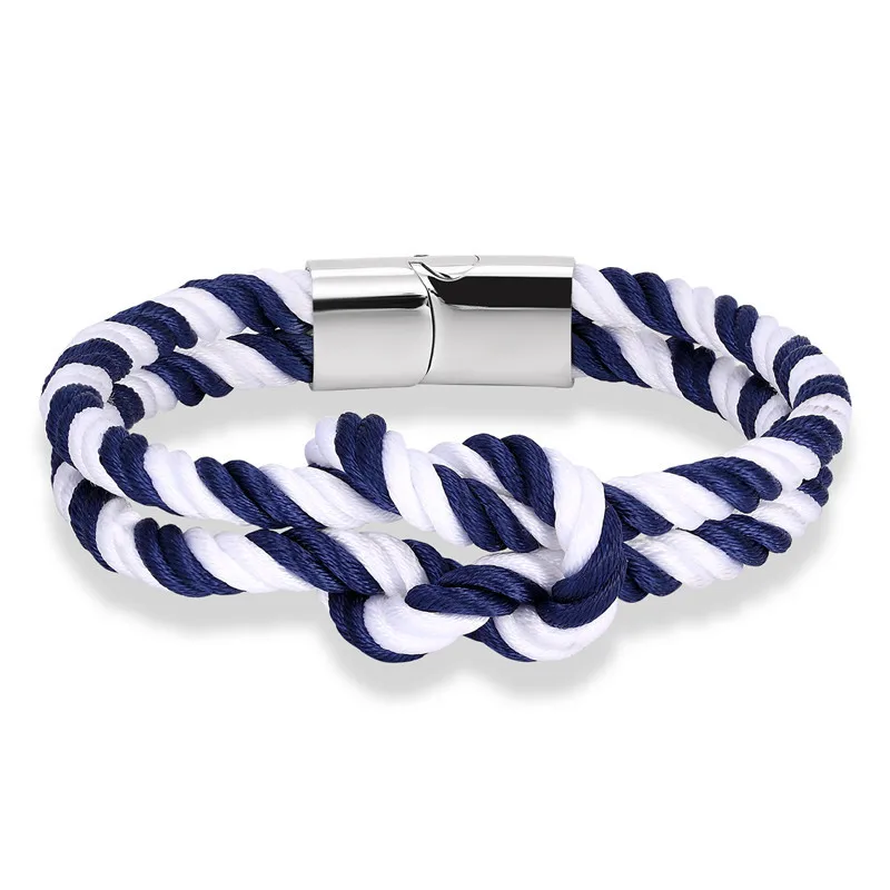 Nautical Rope Latch Bangle Bracelet