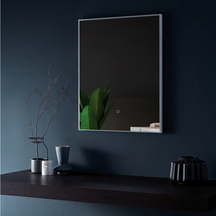 Hot Sale Acrylic frame bathroom led mirror with sensor touch