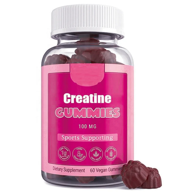 Vegan Creatine Monohydrate L-carnitine Gummies For Women And Men Pre ...