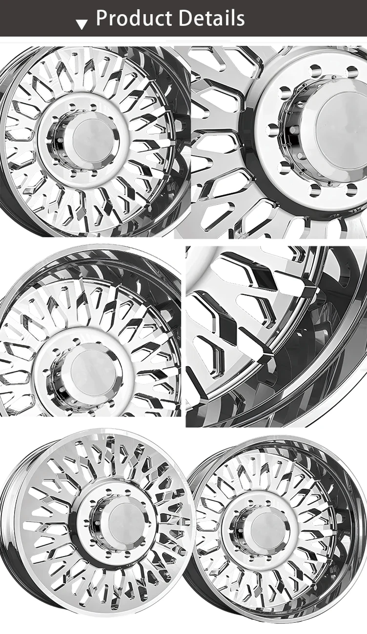 26 Dually Rims DUALLY WHEEL 20/22/24/26/28/30*8.25J FORGIATO for Heavy Duty